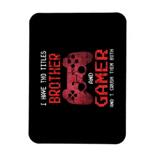 Funny Gamer Vintage Video Games For Boys Brother Magnet