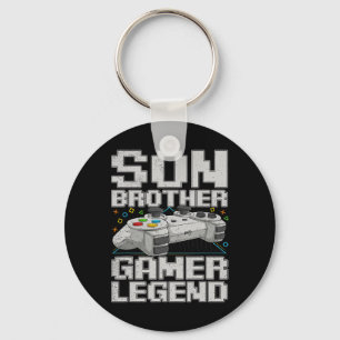 Funny Gamer Vintage Video Games For Boys Brother S Key Ring