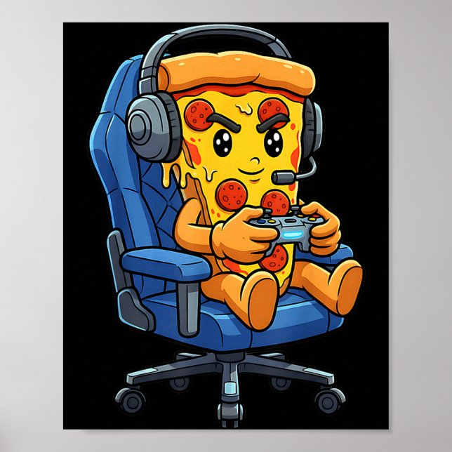 Funny Gamer Zza Gaming Video Game Enthusiast Boys  Poster (Front)