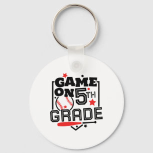 Funny Games On 5th Grade Sell Shirt First Day Of S Key Ring