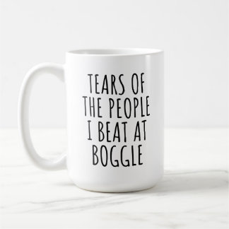 Funny Games Tears of the People I Beat At Boggle Coffee Mug