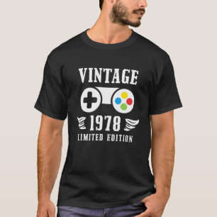 Funny Gaming 43 Yrs Old Vintage 1978 Gamer 43Th Br T-Shirt
