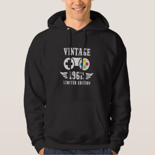 Funny Gaming 59 Yrs Old Vintage 1962 Gamer 59th Br Hoodie