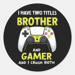 Funny Gaming Boys Girls Men Gamer Video Game 2  Classic Round Sticker