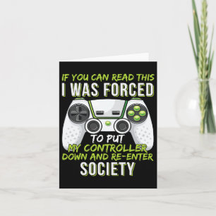 Funny Gaming Boys Girls Men Gamer Video Game 5  Card