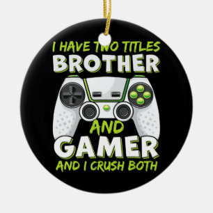 Funny Gaming Boys Girls Men Gamer Video Game  Ceramic Ornament