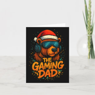 Funny Gaming Dad Christmas Outfit Gamer Gift Card