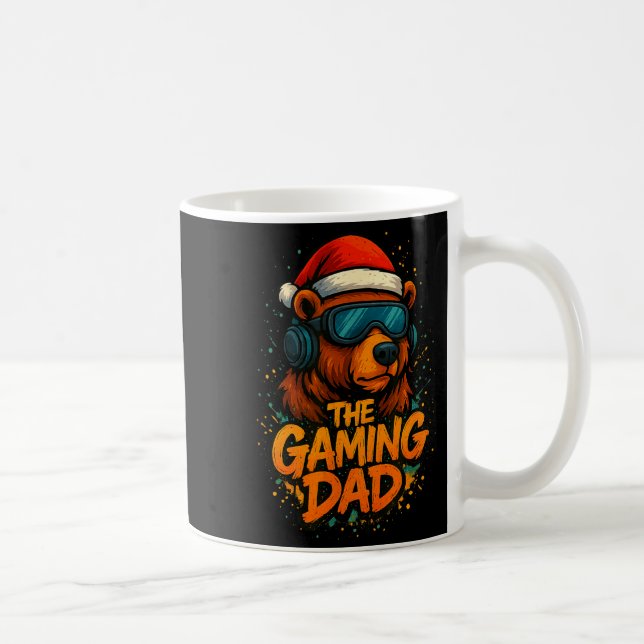 Funny Gaming Dad Christmas Outfit Gamer Gift  Coffee Mug (Right)