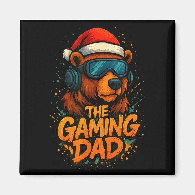 Funny Gaming Dad Christmas Outfit Gamer Gift  Magnet (Front)