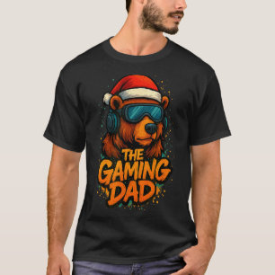 Funny Gaming Dad Christmas Outfit Gamer Gift  T-Shirt
