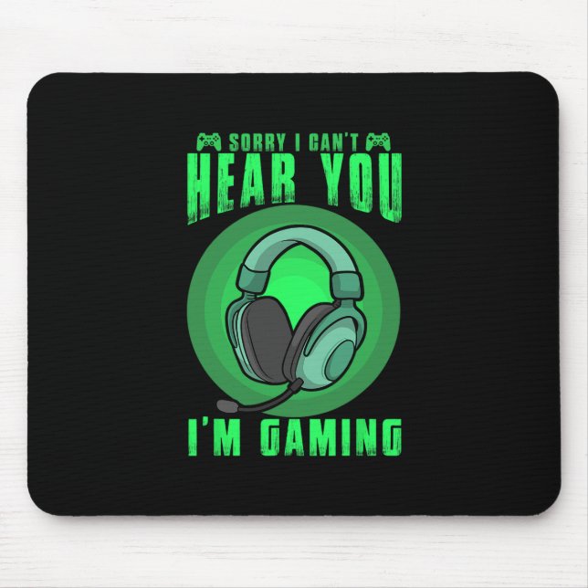 Funny Gaming Gamer Game Controller Video Gaming Fo Mouse Pad (Front)