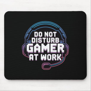Funny Gaming Headset Humour Do Not Disturb Gamer  Mouse Pad