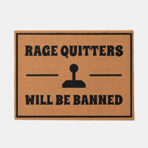 Funny Gaming Humour Simple Minimalist Rustic  Doormat