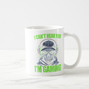 Funny Gaming I Can't Hear You I'm Gaming Gamer Ske Coffee Mug