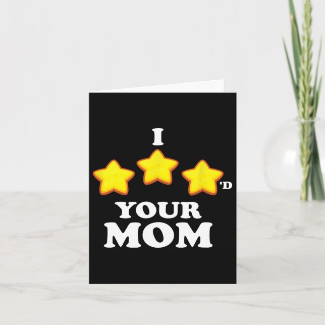 Funny Gaming I Three Starred Your Mum 1  Card (Front)