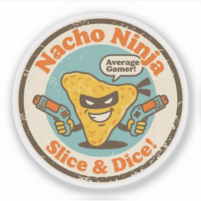 Funny Gaming Nacho Slice & Dice Gift (Front)