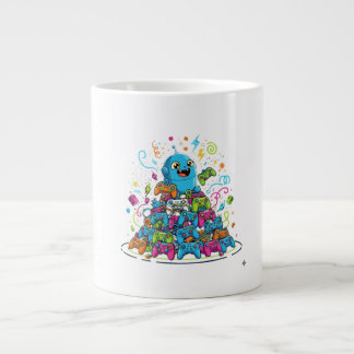 Funny Gaming Never Ends Large Coffee Mug