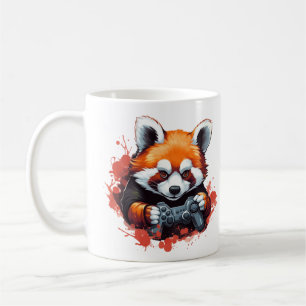Funny Gaming Red Panda Lover  Coffee Mug
