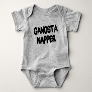 Funny Gangsta Napper baby shirt
