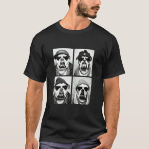 Funny Gangster Bulldogs Hip Hop Rap 90s Rapper T-Shirt