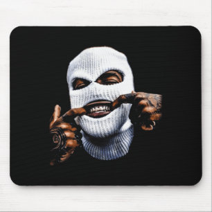 Funny Gangster Gangsta Hip Hop Hiphop Gold Teeth H Mouse Pad
