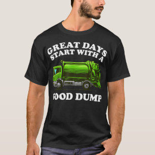 Funny Garbage Truck Design Kids Men Women Dump Tra T-Shirt
