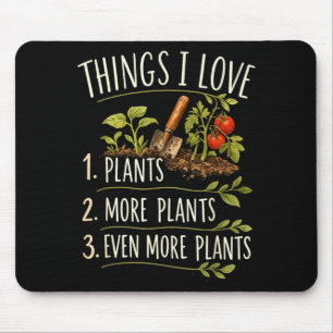 Funny Garden Addict Humour More Plants Gardening Mouse Pad