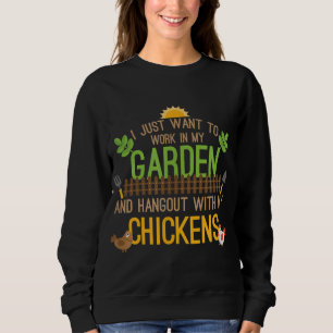 Funny Garden Chicken Whisperer Farmer Lover Gift M Sweatshirt