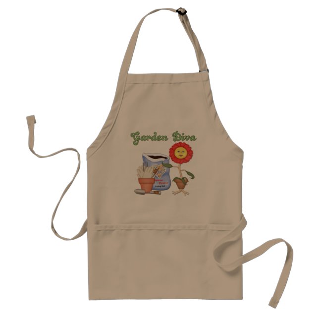 Funny Garden Diva Standard Apron (Front)