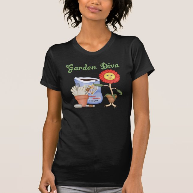 Funny Garden Diva T-Shirt (Front)
