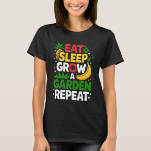 Funny Garden Eat Sleep Grow A Garden Repeat Vegeta T-Shirt