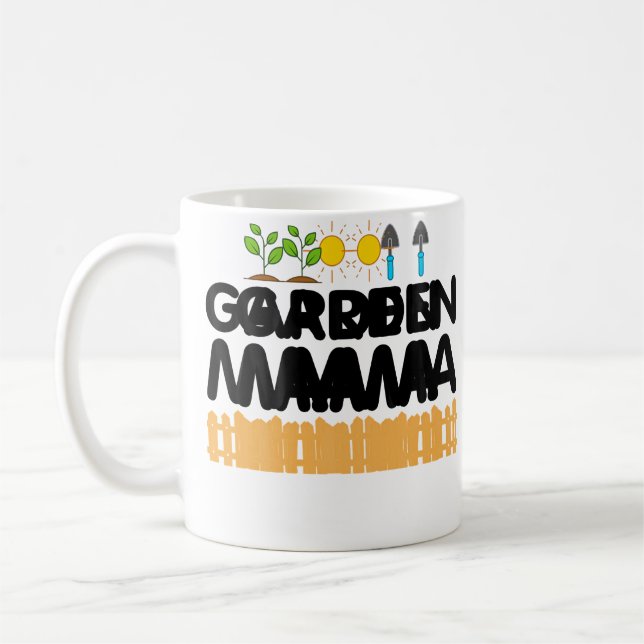 Funny Garden Mama Gift For Gardening Women Horticu Coffee Mug (Left)