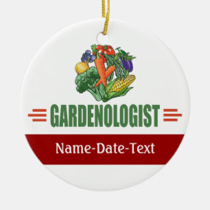 Funny Gardener Ceramic Tree Decoration