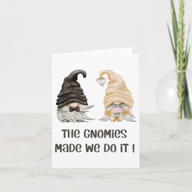 Funny Gardener Wedding - Bride &amp; Groom - Mr &a Card (Front)
