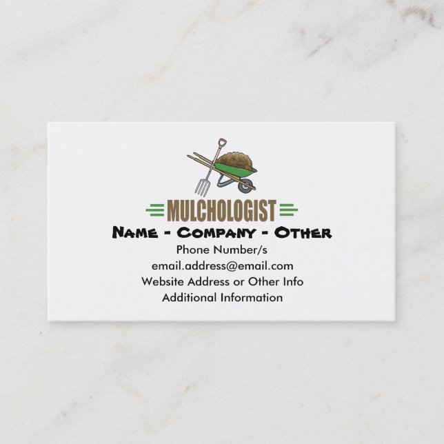 Funny Gardening Business Card (Front)