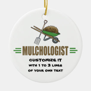 Funny Gardening Ceramic Tree Decoration