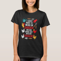 Funny Gardening Chickens Lover Garden Gardener Pla