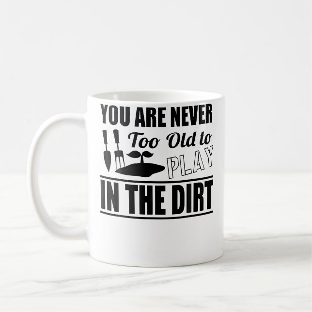 Funny Gardening Coffee Mug (Left)