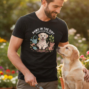 Funny Gardening Dog Shirt Paws In The Dirt Gift