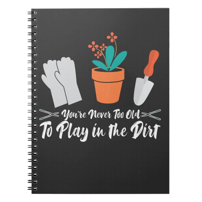 Funny Gardening Joke Nature Plant Gardener Notebook (Front)