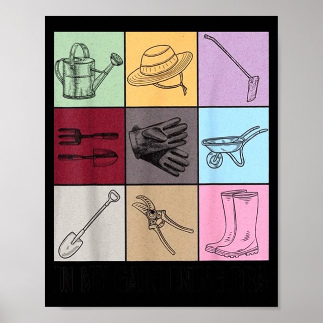 Funny Gardening Lover S Plant Lover , Men's G Clic Poster (Front)