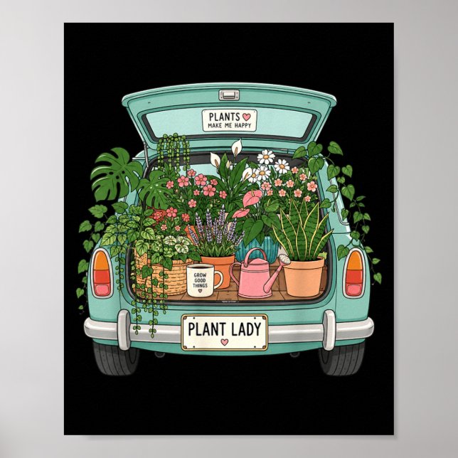 Funny Gardening Moms Was Left Unsupervised Plants Poster (Front)