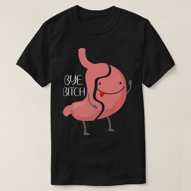 Funny Gastric Sleeve Bariatric VSG Surgery Gastric T-Shirt (Design Front)