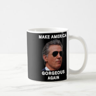 Funny Gavin Newsom Trolling Meme Make America Gorg Coffee Mug