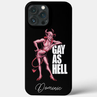Funny Gay As Hell Demon iPhone 13 Pro Max Case