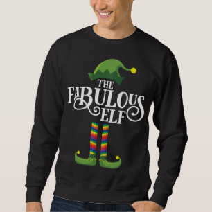 Funny Gay Elf Matching Family Christmas Party Sweatshirt
