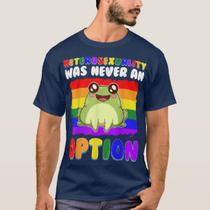 Funny Gay Frog LGBT Flag Rainbow Pride Frog Kawaii T-Shirt