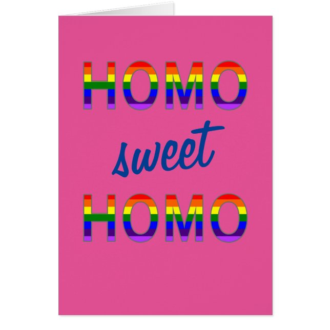 Funny Gay Homo Sweet Homo (Front)
