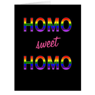 Funny Gay Homo Sweet Homo Custom Text