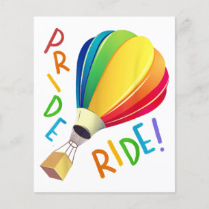 Funny Gay Pride Hot Air Balloon Rainbow Ride Gays
